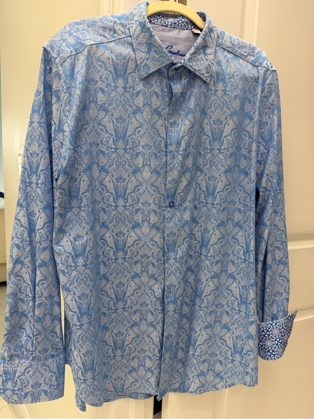 Robert Graham Blue Paisley Long-Sleeve Button-Down Shirt